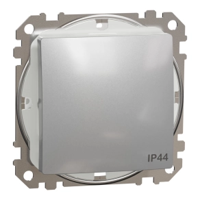   Schneider Electric Sedna Design & Elements - SDD213106 -Váltókapcsoló, rugós bekötés, 10AX, IP44, alumínium