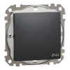 Schneider Electric Sedna Design & Elements - SDD214101 -Egypólusú kapcsoló, rugós bekötés, 10AX, IP44, antracit