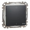 Schneider Electric Sedna Design & Elements - SDD214102 -Kétpólusú kapcsoló, rugós bekötés, 10AX, IP44, antracit