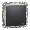 Schneider Electric Sedna Design & Elements - SDD214106 -Váltókapcsoló, rugós bekötés, 10AX, IP44, antracit