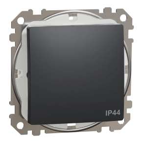   Schneider Electric Sedna Design & Elements - SDD214106 -Váltókapcsoló, rugós bekötés, 10AX, IP44, antracit