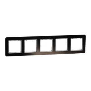   Schneider Electric Sedna Elements - SDD361805 ötös keret, univerzális, kristályfekete