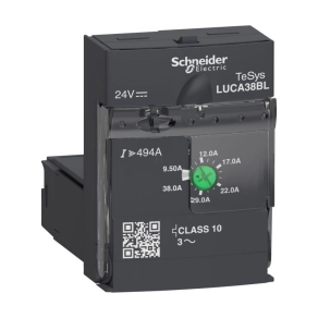   Schneider TeSys U standard vezérlőegység 10-es osztályú, 3-fázisú 9,5-38A 24VDC LUCA38BL