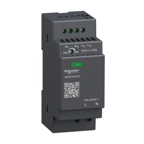   Schneider Electric Phaseo ABL7, ABL8 - ABLM1A24012 - Modicon Modular tápegység, moduláris, DIN sínre szerelhető, 1f, 24 VDC, 1,2 A, 30 W