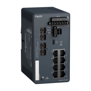   Schneider Electric ConneXium - Ethernet - MCSESM103F2CU1H - Modicon switch, menedzselhető 8TX/2FX-MM-Harsh