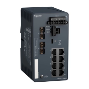   Schneider Electric ConneXium - Ethernet - MCSESM103F2CS1H - Modicon switch, menedzselhető 8TX/2FX-SM-Harsh