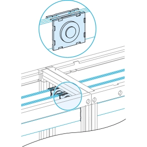   Schneider Electric PrismaSeT - LVS04640 - Vízszintes sín csatlakozó 50/60mm