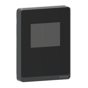   Schneider Electric Air Quality Sensors - SLPBTC2 - szén-dioxid és páratartalom-érzékelő, érintőkijelzős, BAC/MB, fekete
