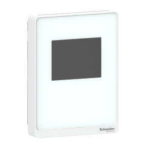 Schneider Electric SpaceLogic Analog - SLAWTC2 - szén-dioxid + páratartalom érzékelő, érintőkijelzős, analóg kimenet, fehér