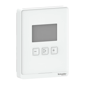 Schneider Electric Air Quality Sensors - SLPWLCX - szén-dioxid-érzékelő, LCD-kijelzővel, BAC/MB, fehér