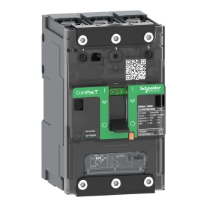   Schneider Electric ComPacT NSXm (2021) - C11F3TM100B - Megszakító (36 kA 415 VAC) , 3P 3d, 100 A beállítás TMD kioldóegység, sajtolható sarukkal és síncsatlakozókkal