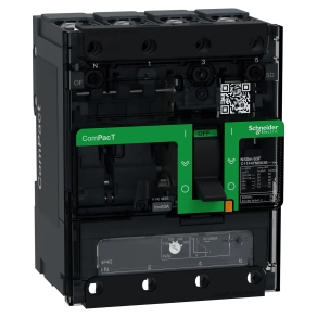 Schneider Electric ComPacT NSXm (2021) - C11F4TM063B - Megszakító (36 kA 415 VAC) , 4P 4d, 63 A beállítás TMD kioldóegység, sajtolható sarukkal és síncsatlakozókkal