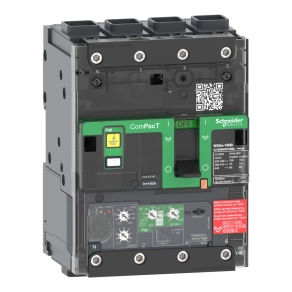   Schneider Electric ComPacT NSXm (2021) - C11B44V100L - Megszakító (25 kA 415 VAC) , 4P 4d, 100 A beállítás Micrologic 4.1 kioldóegység, EverLink csatlakozókkal