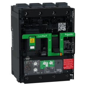 Schneider Electric ComPacT NSXm (2021) - C11N44V025L - Megszakító (50 kA 415 VAC) , 4P 4d, 25 A beállítás Micrologic 4.1 kioldóegység, EverLink csatlakozókkal