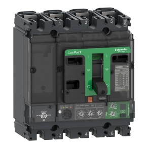 Schneider Electric ComPacT NSX (2021) - C16B44V160 - Megszakító NSX160B, 25 kA 415 VAC, MicroLogic 4.2 Vigi kioldóegység 160 A, 4P4d