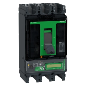 Schneider Electric ComPacT NSX (2021) - C63F37E570 - Megszakító NSX630F, 36 kA 415 VAC, MicroLogic 7.3 E Vigi kioldóegység 570 A, 3P3d