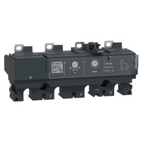 Schneider Electric ComPacT NSX100 DC - TM80DC kioldóegység, 4 pólusú, 80A, hőmágneses védelem, 750V DC, túlterhelés és rövidzárlat ellen; C104TM080D