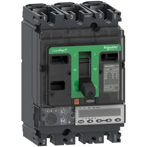 Schneider Electric ComPacT NSX (2021) - C25W36E250 - Megszakító NSX250HB2, 100 kA 690 VAC, MicroLogic 6.2 E kioldóegység 250 A, 3P3d