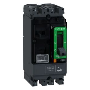 Schneider Electric ComPacT NSX (2021) - C10S2TM050 - Megszakító NSX100S AC/DC, 70 kA 415 VAC, TMD kioldóegység 50 A, 2P2d