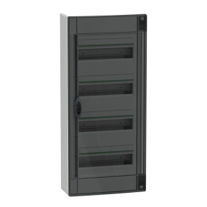 Schneider Electric PrismaSeT XS - LVSXR413 - Szekrény, füstszínű ajtó, falon kívüli, 4x13 modul, PEN