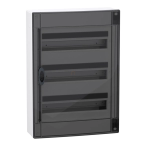   Schneider Electric PrismaSeT XS - LVSXR318 - Szekrény, füstszínű ajtó, falon kívüli, 3x18 modul, PEN