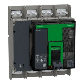   Schneider Electric ComPacT NS (2021) - C100L420FM - 1000 L 4P fix kézi vezérlésű készülék mellső csatlakozás Micrologic 2.0