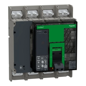   Schneider Electric ComPacT NS (2021) - C125H460FM - 1250 H 4P fix kézi vezérlésű készülék mellső csatlakozás Micrologic 6.0