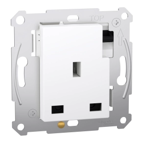 Schneider Electric Merten System Design MTN2122-0000 Brit 2P+F csatlakozóaljzat, kapcsolható, csavaros, 13A, 250 V