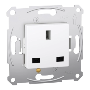 Schneider Electric Merten - MTN2120-0000 - Brit 2P+F csatlakozóaljzat, 13A, 250 V