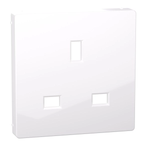 Schneider Electric Merten System M - MTN2120-0325 - Fedlap, brit csatlakozóaljzathoz, aktívfehér