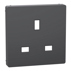 Schneider Electric Merten System M - MTN2120-0414 - Fedlap, brit csatlakozóaljzathoz, antracit