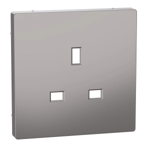 Schneider Electric Merten System Design - MTN2120-6036 - Fedlap brit csatlakozóaljzathoz, acél