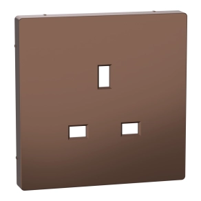 Schneider Electric Merten System Design - MTN2120-6052 - Fedlap brit csatlakozóaljzathoz, mokka