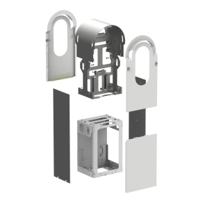   Schneider Electric EVlink Pro AC EVA1RFKS2 Metal acél álló telepítési készlet 2 elektromos autó töltőállomás telepítéséhez