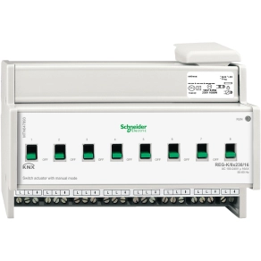 Schneider Electric KNX - MTN647893 - Merten-KNX REG-K/8x230/16 kapcsolóaktor kézi üzemmóddal