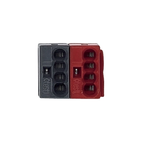   Schneider Electric KNX - MTN689701 - Merten-KNX buszcsatoló sorkapocs, fekete/piros, 50 db/cs