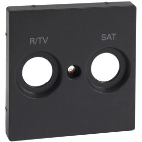   Schneider Merten TV/R-SAT fedlap, 2 kimenettel, antracit (System-M)