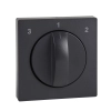 Schneider Electric Merten System-M - MTN437114 - Fedlap, forgatógombos ventilátor kapcsolóhoz, System-M, antracit