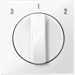   Schneider Electric Merten System-M - MTN567319 - Fedlap, forgatógombos ventilátor kapcsolóhoz, System-M, polárfehér