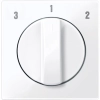 Schneider Electric Merten System-M - MTN567325 - Fedlap, forgatógombos ventilátor kapcsolóhoz, System-M, aktívfehér