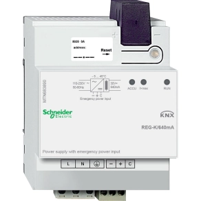Schneider Electric KNX - MTN683890 - Merten-KNX REG-K tápegység 640mA szünetmentes tápegység bemenettel