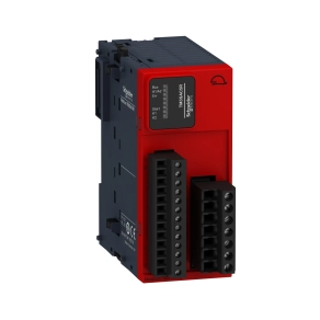 Schneider Electric Modicon TM3 - TM3SAC5R - bővítő modul, Cat2/PLd/SIL CL2 biztonsági vezérlő, vészleállító-vészkapcsoló, 24 VDC