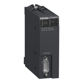   Schneider Electric Modicon X80 – CANopen kommunikációs modul, master funkcióval, ipari környezethez hardened kivitel, -25...70°C működési hőmérséklet; BMECXM0100H