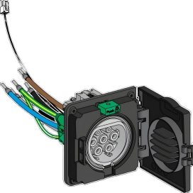   Schneider Electric EVlink Wallbox - EVP1HSM23 -csere aljzat T2 STD 3 fázis IEC