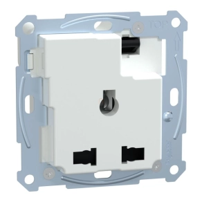   Schneider Electric Merten - MTN2170-0000 - Multistandard 2P+F csatlakozóaljzat, kapcsolható, biztonsági zsaluval, csavaros, 13A