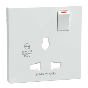 Schneider Electric Merten System Design - MTN2170-6035 - Fedlap kapcsolható multistandard csatlakozóaljzathoz, lótuszfehér