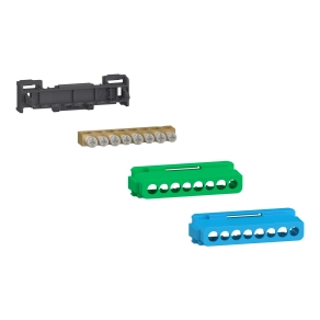 Schneider Electric PrismaSeT XS - LGYT2A08 - Csatlakozóblokk, 4 x 16 + 4 x 10 csavaros + 1 zöld és 1 kék burkolat (80A)