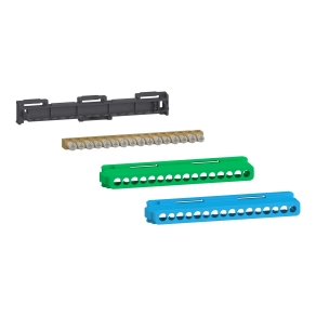 Schneider Electric PrismaSeT XS - LGYT2A16 - Csatlakozóblokk, 8 x 16 + 8 x 10 csavaros + 1 zöld és 1 kék burkolat (80A)