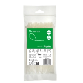   Schneider Electric Thorsman - IMT46405 - Kábelkötegelő, 150x3.6mm, színtelen (100 db)