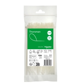 Schneider Electric Thorsman - IMT46405 - Kábelkötegelő, 150x3.6mm, színtelen (100 db)
